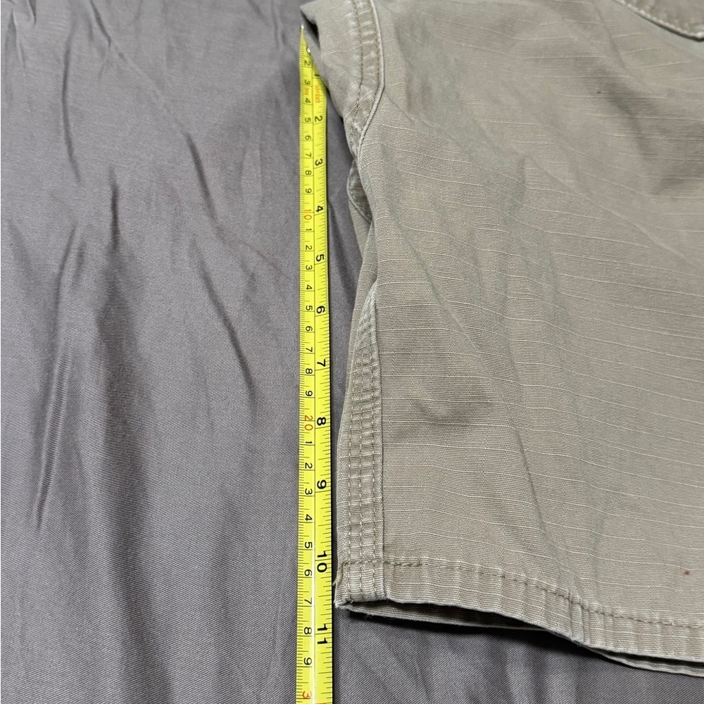 Carhartt Men's Beige Military Drab Cargo Ripstop Shorts Sz 32 Relaxed Fit - Picture 10 of 15